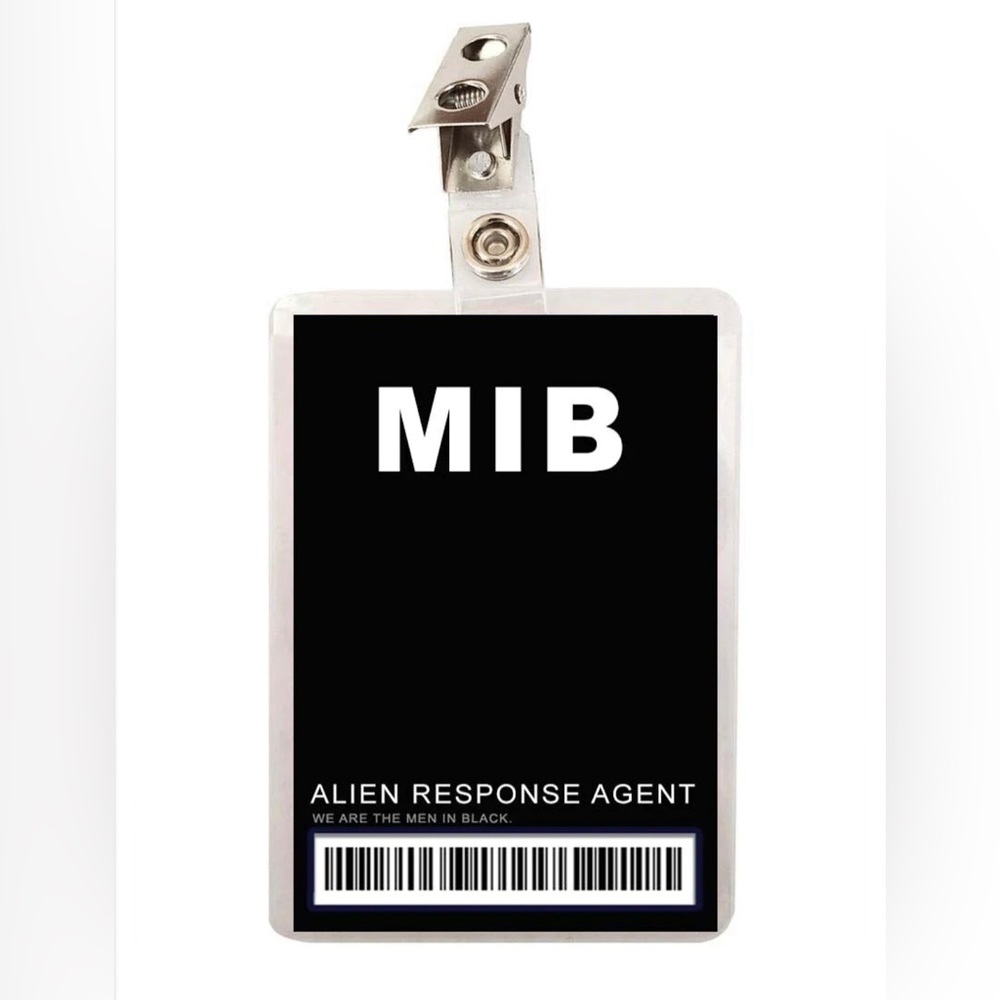MIB Men In Black ID Badge